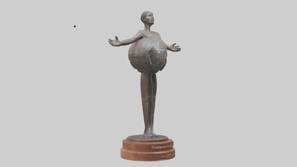 3D model Preservation of Resources Statue model VR / AR / low-poly