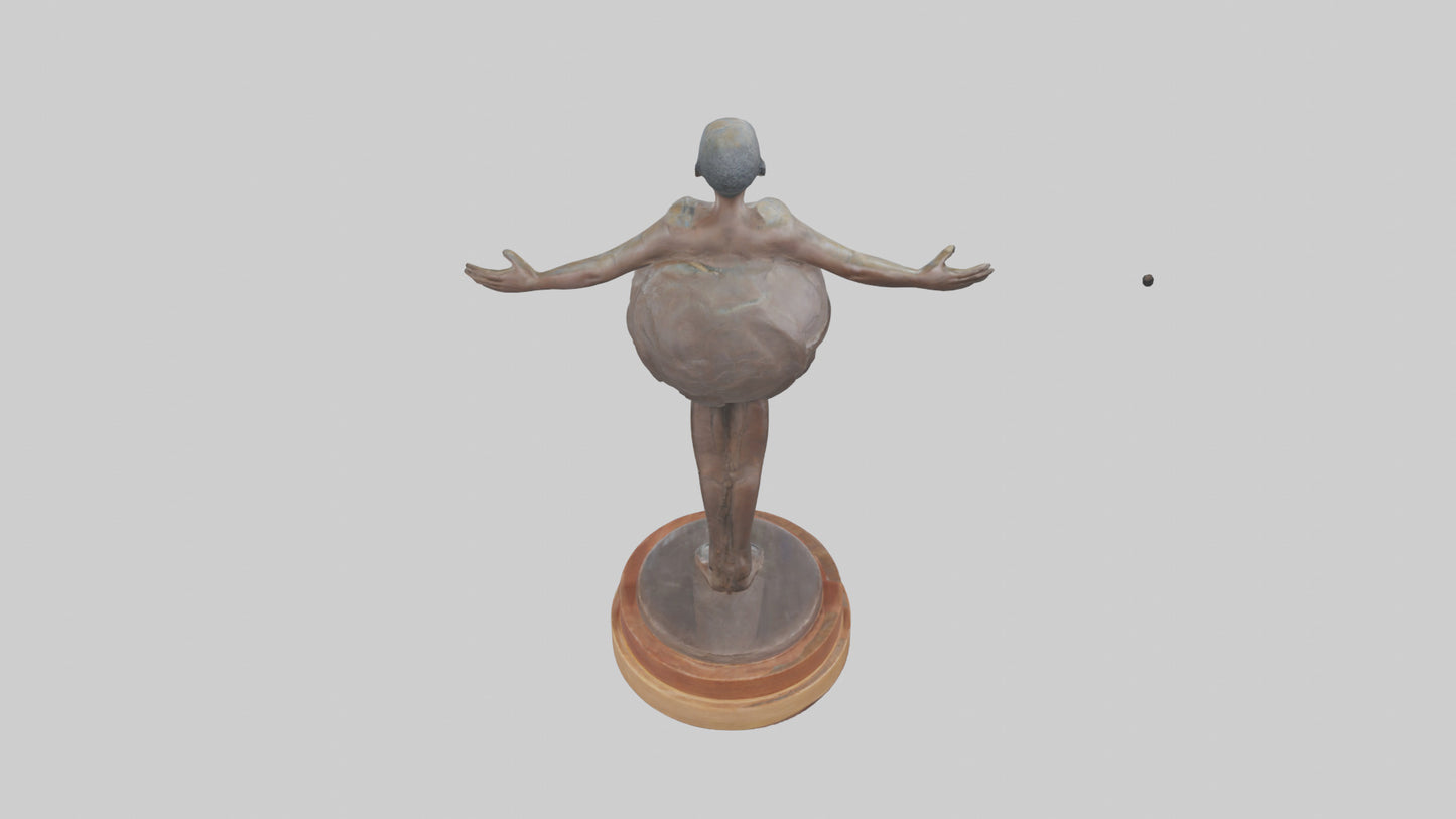 3D model Preservation of Resources Statue model VR / AR / low-poly