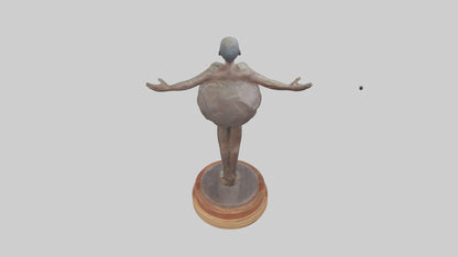 3D model Preservation of Resources Statue model VR / AR / low-poly