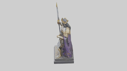 3D model Prince Warrior statue model VR / AR / low-poly
