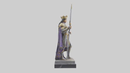 3D model Prince Warrior statue model VR / AR / low-poly