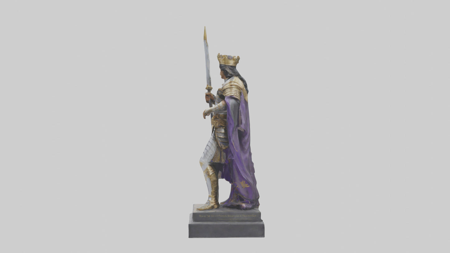 3D model Prince Warrior statue model VR / AR / low-poly