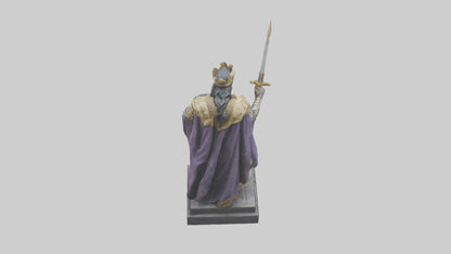 3D model Prince Warrior statue model VR / AR / low-poly