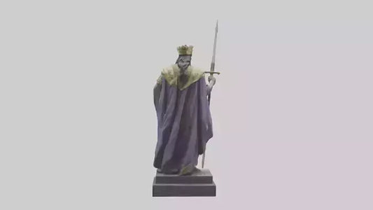 3D model Prince Warrior statue model VR / AR / low-poly