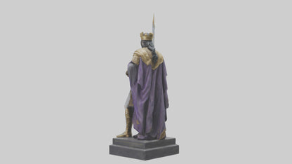 3D model Prince Warrior statue model VR / AR / low-poly