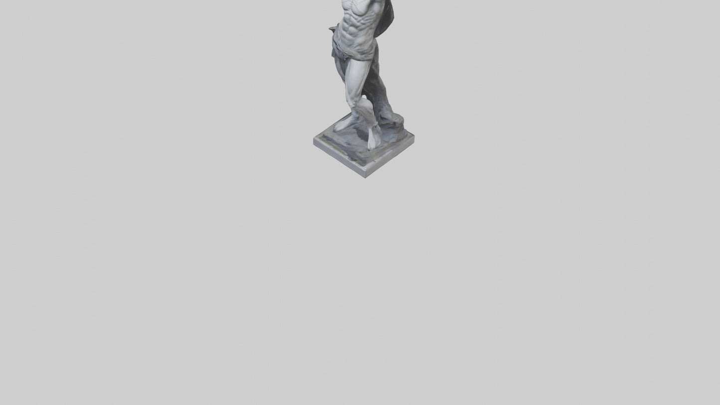 Prometheus statue model VR / AR / low-poly