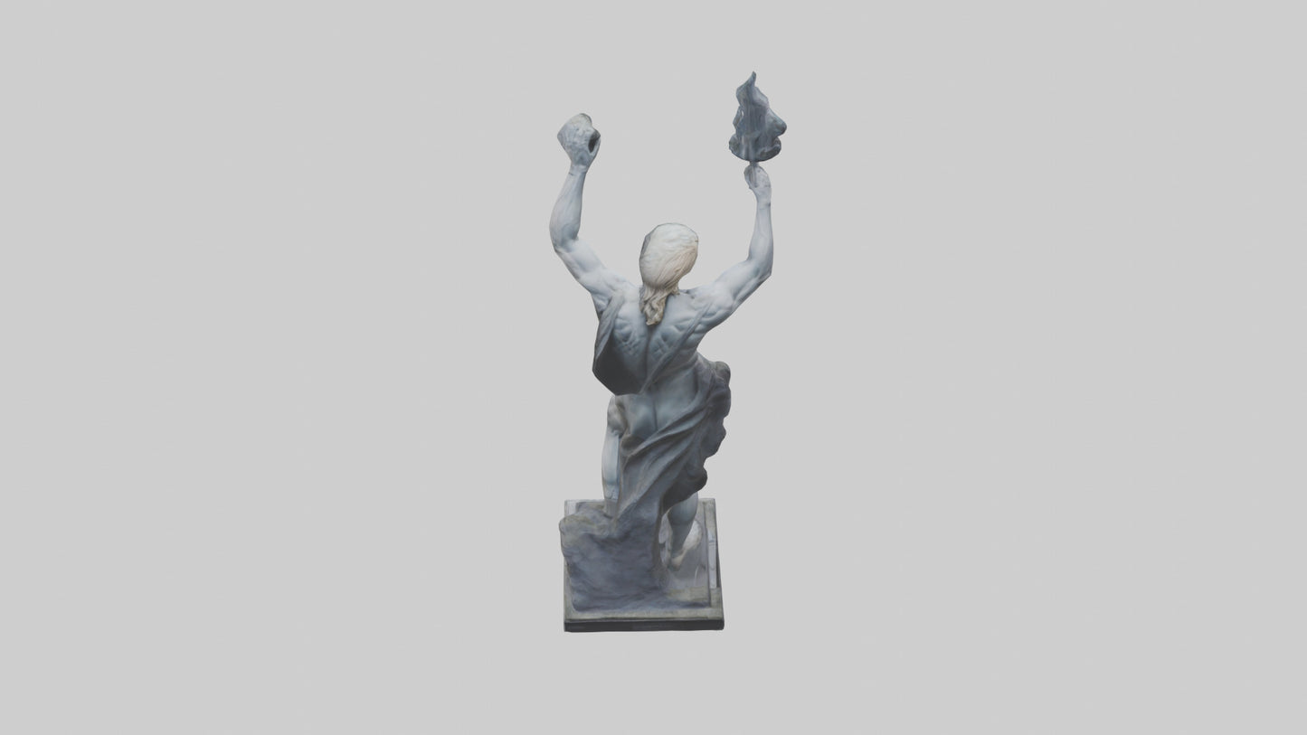Prometheus statue model VR / AR / low-poly