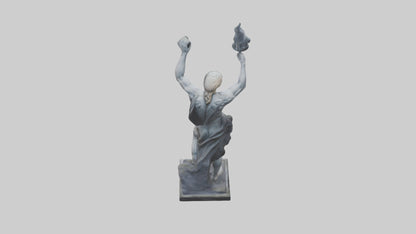 Prometheus statue model VR / AR / low-poly