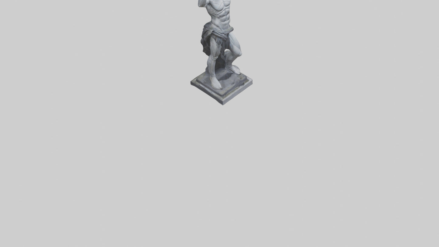 Prometheus statue model VR / AR / low-poly