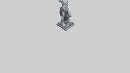 Prometheus statue model VR / AR / low-poly
