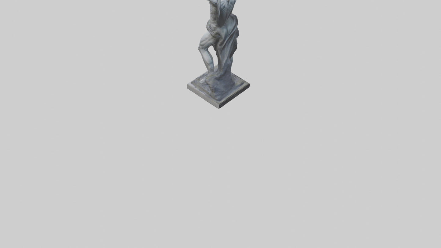 Prometheus statue model VR / AR / low-poly