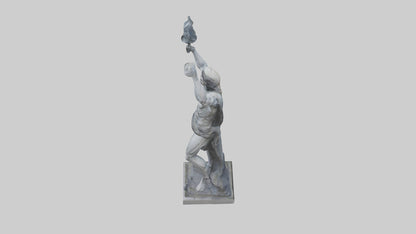 Prometheus statue model VR / AR / low-poly
