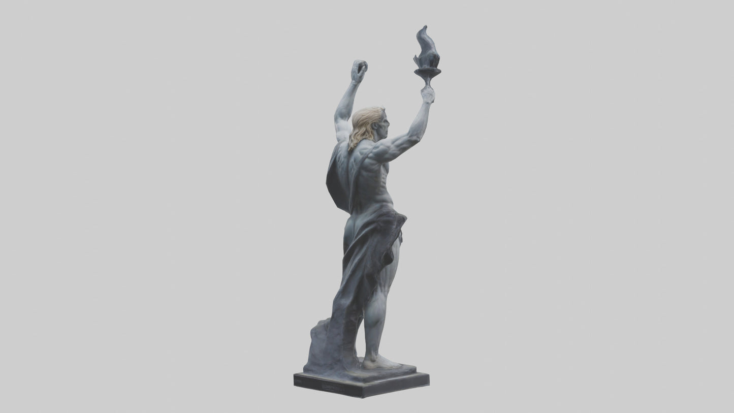 Prometheus statue model VR / AR / low-poly