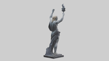 Prometheus statue model VR / AR / low-poly