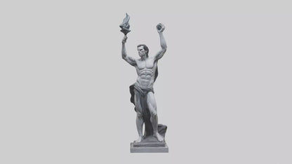 Prometheus statue model VR / AR / low-poly