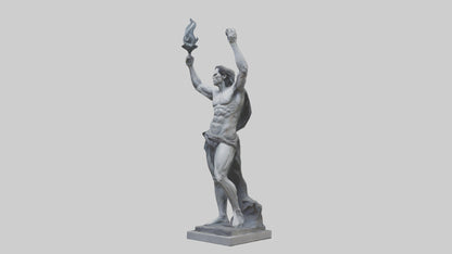 Prometheus statue model VR / AR / low-poly