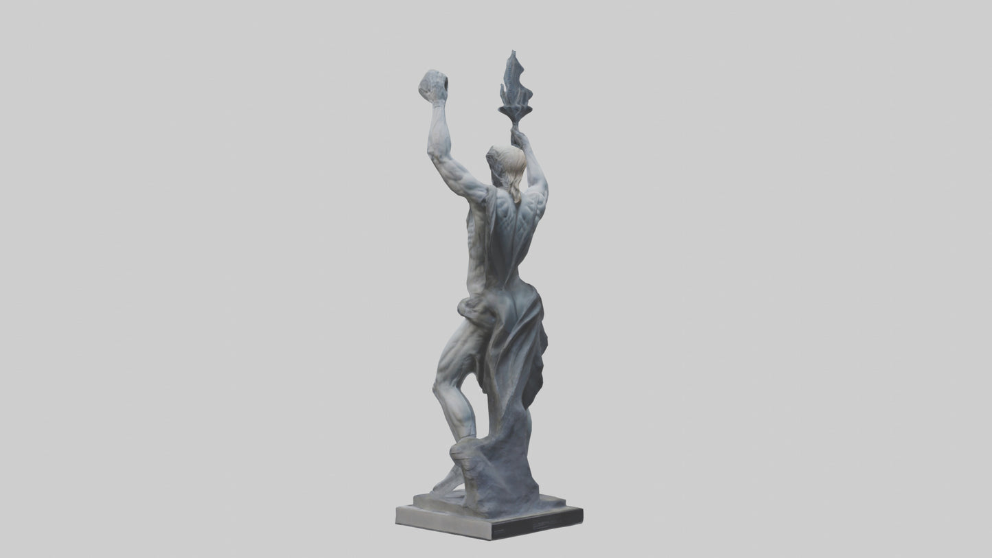 Prometheus statue model VR / AR / low-poly