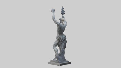 Prometheus statue model VR / AR / low-poly