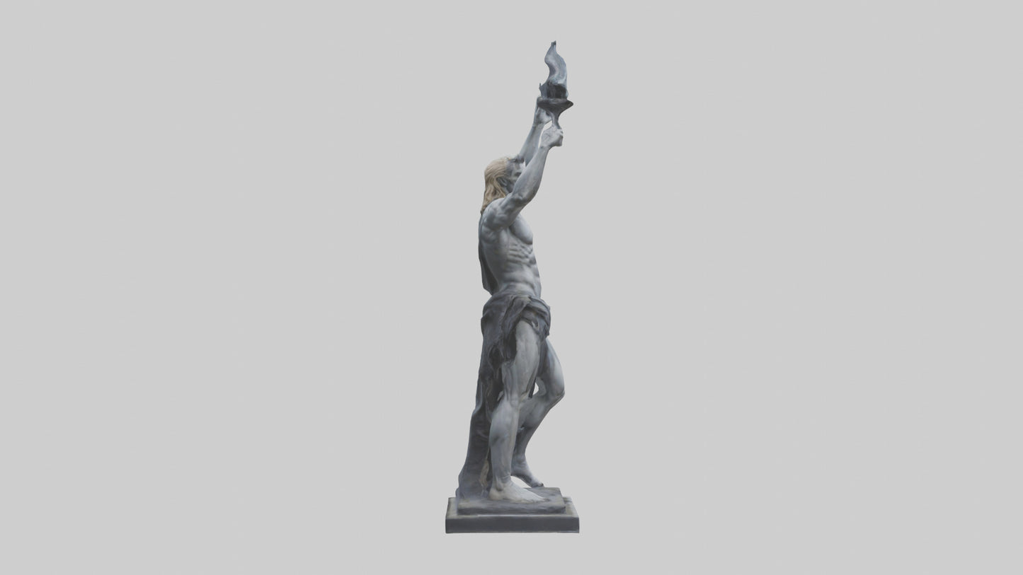 Prometheus statue model VR / AR / low-poly