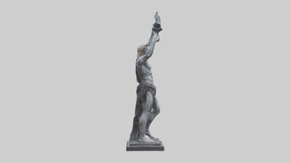 Prometheus statue model VR / AR / low-poly