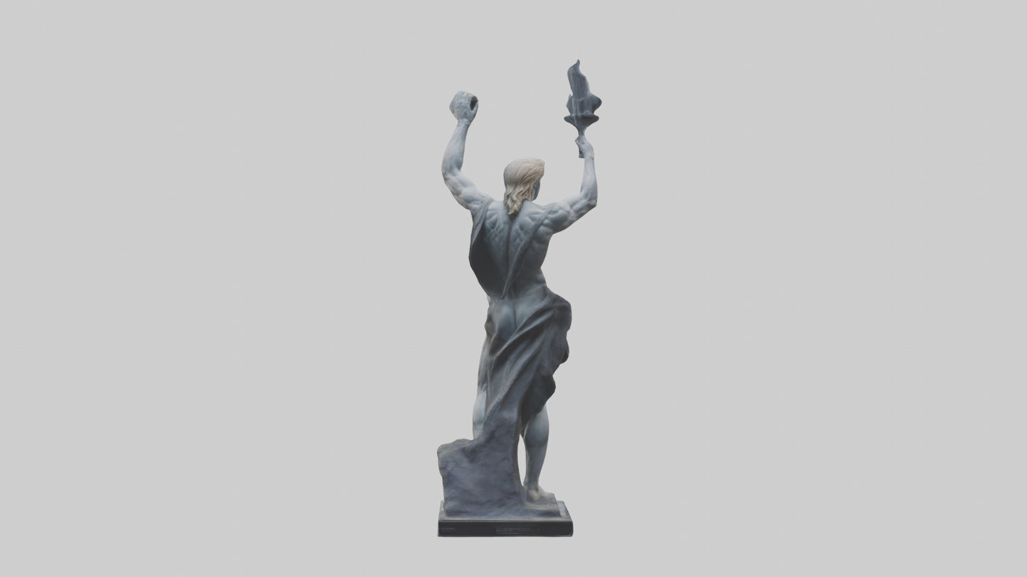 Prometheus statue model VR / AR / low-poly