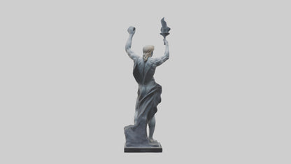 Prometheus statue model VR / AR / low-poly