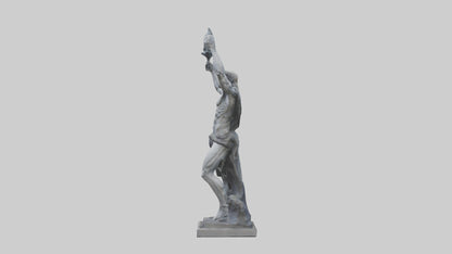 Prometheus statue model VR / AR / low-poly