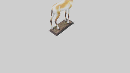 3D model Pronghorn Antelope statue model VR / AR / low-poly