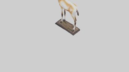 3D model Pronghorn Antelope statue model VR / AR / low-poly