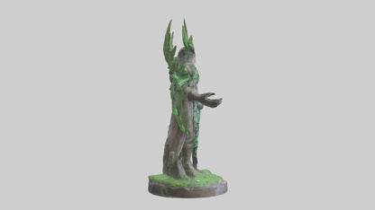3D model Protect the Forest Statue model VR / AR / low-poly