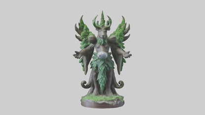 3D model Protect the Forest Statue model VR / AR / low-poly