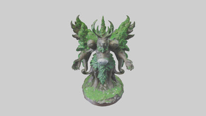 3D model Protect the Forest Statue model VR / AR / low-poly