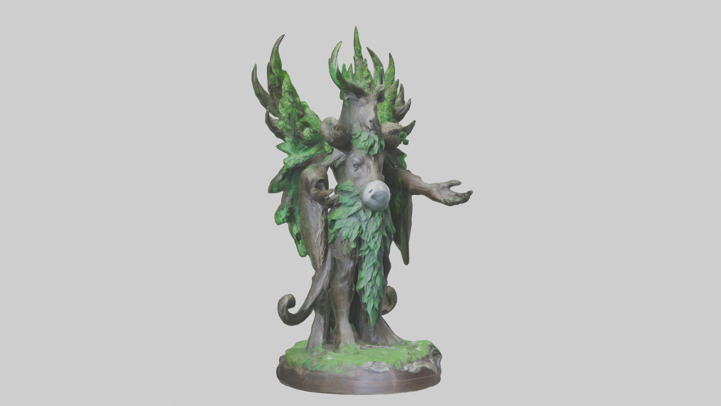 3D model Protect the Forest Statue model VR / AR / low-poly