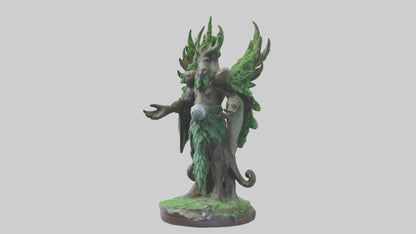3D model Protect the Forest Statue model VR / AR / low-poly