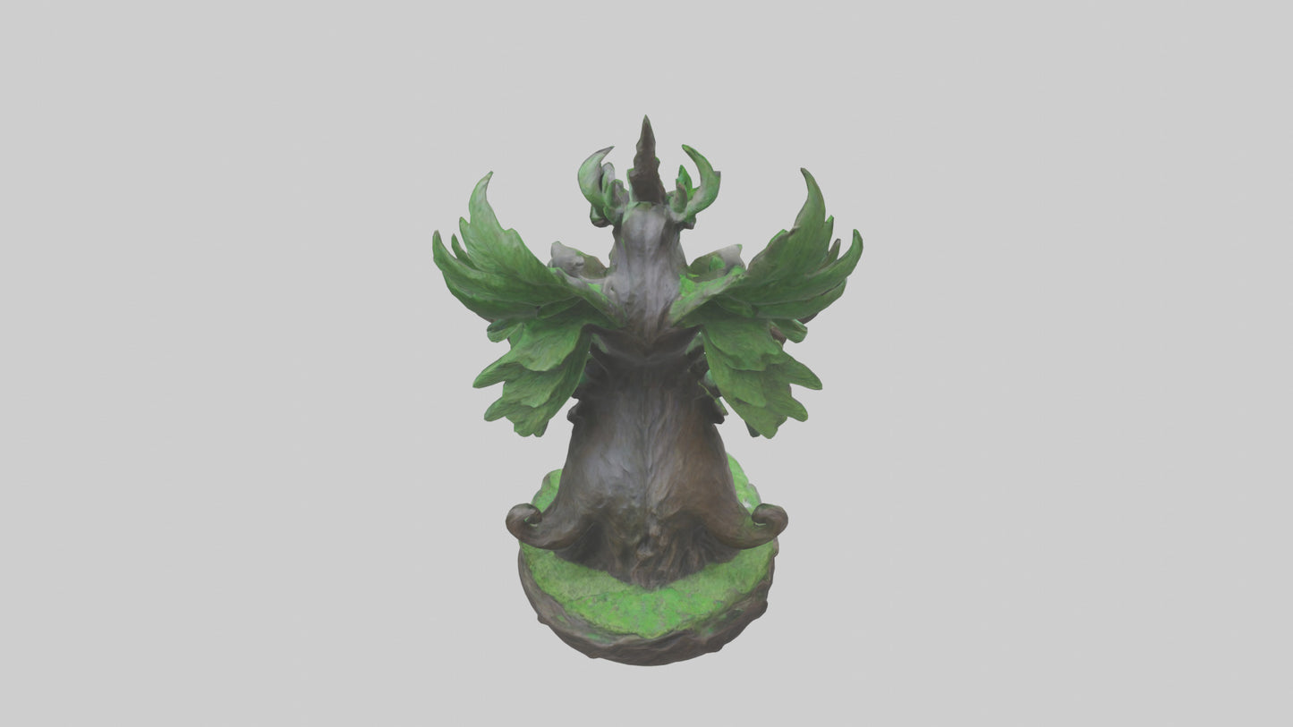 3D model Protect the Forest Statue model VR / AR / low-poly