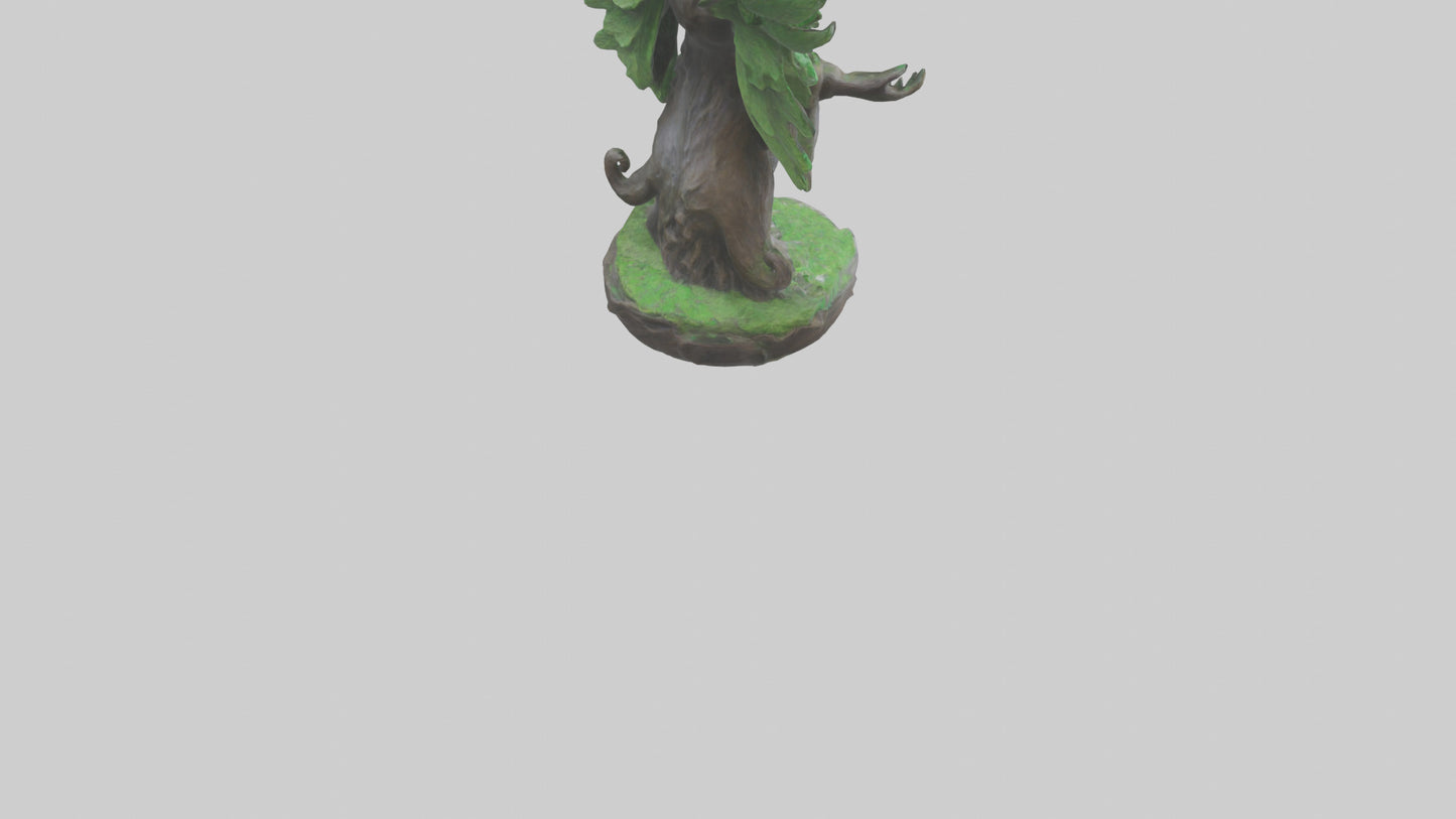 3D model Protect the Forest Statue model VR / AR / low-poly