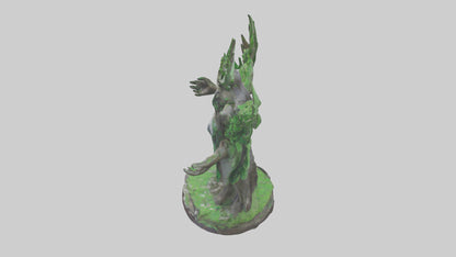 3D model Protect the Forest Statue model VR / AR / low-poly