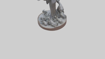 3D model Protecting Wildlife Memorial Statue model 2 VR / AR / low-poly