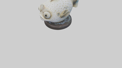3D model Pufferfish statue model VR / AR / low-poly