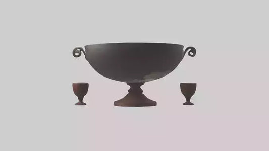 3D model Punch Bowl model VR / AR / low-poly