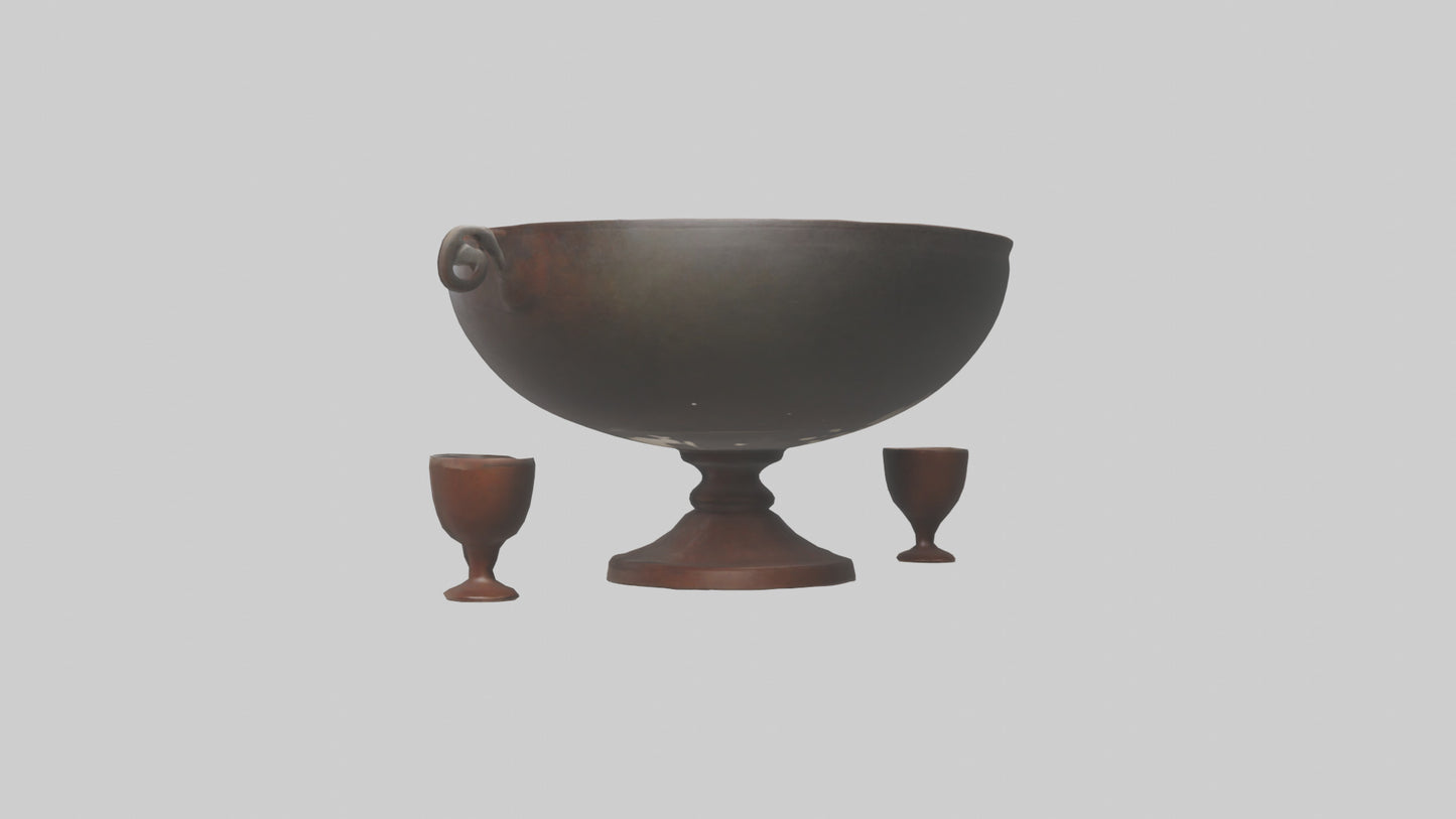 3D model Punch Bowl model VR / AR / low-poly