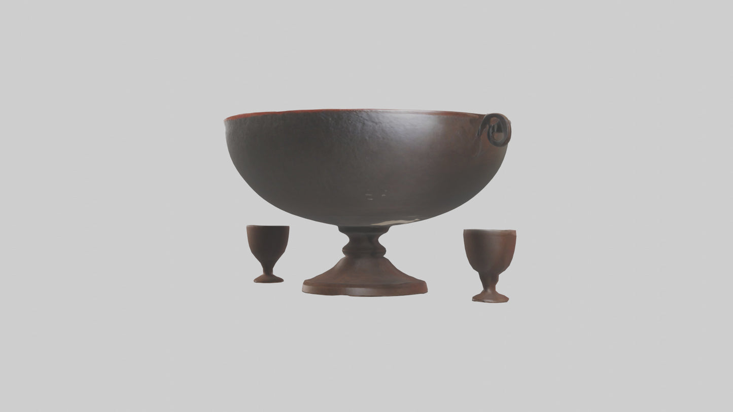 3D model Punch Bowl model VR / AR / low-poly