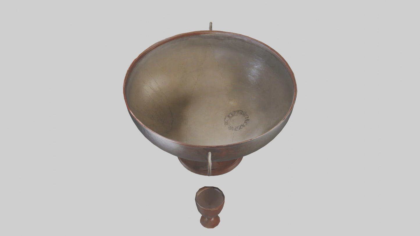 3D model Punch Bowl model VR / AR / low-poly