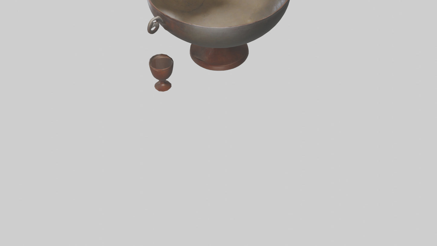 3D model Punch Bowl model VR / AR / low-poly