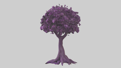 3D model Purple Heart tree model VR / AR / low-poly