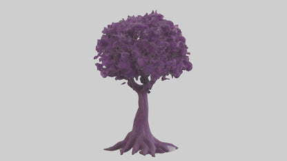 3D model Purple Heart tree model VR / AR / low-poly