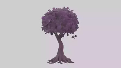3D model Purple Heart tree model VR / AR / low-poly