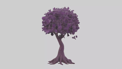 3D model Purple Heart tree model VR / AR / low-poly