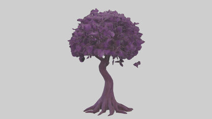 3D model Purple Heart tree model VR / AR / low-poly