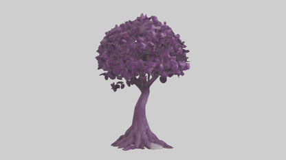 3D model Purple Heart tree model VR / AR / low-poly